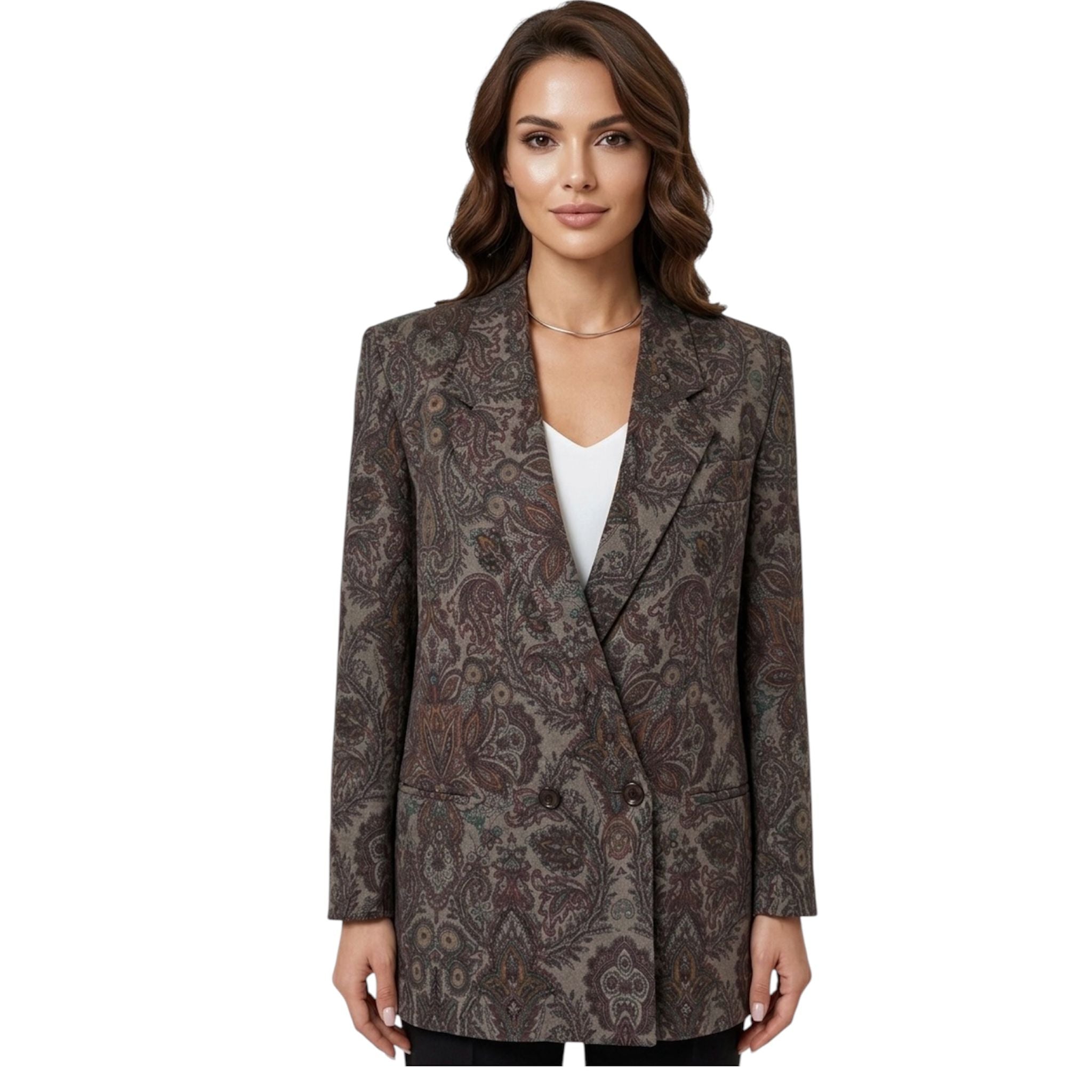 Giacca Vintage Enrico Coveri – Fantasia Paisley & Fiori