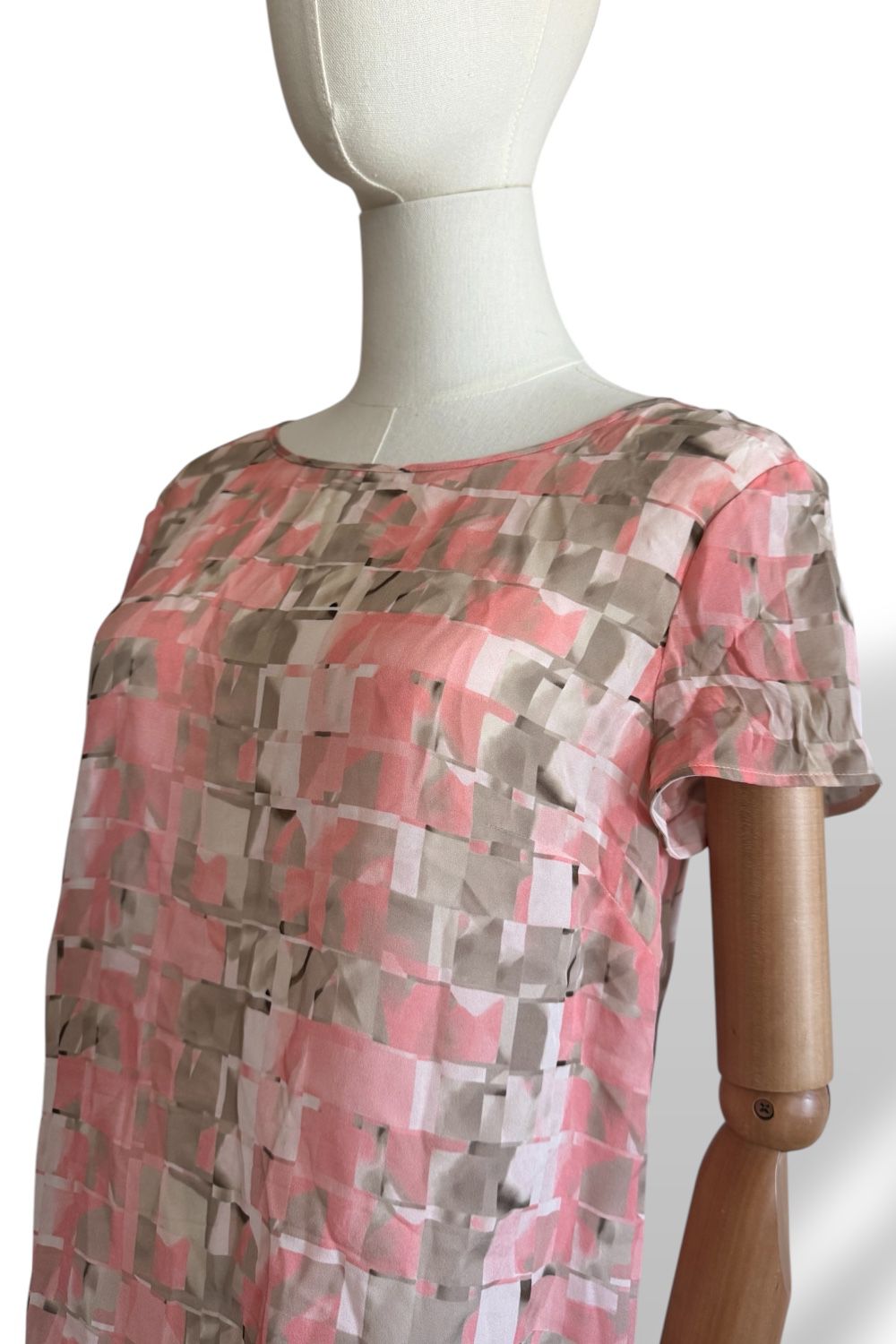 Armani Collezioni Printed Short Sleeve Blouse