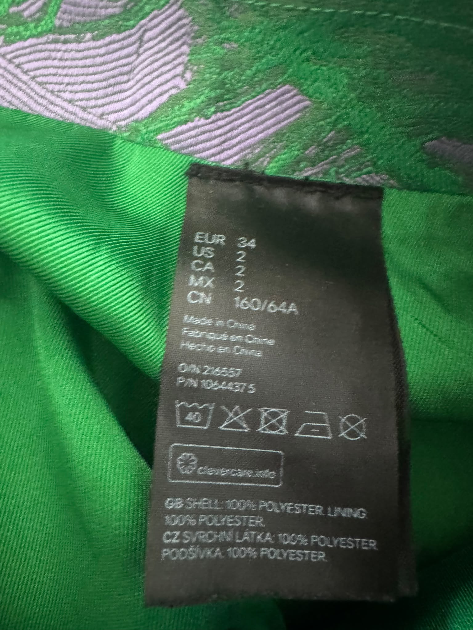 Mini Gonna Jacquard Iris Apfel x H&M – Edizione Limitata (Tg. XS / EU 34)
