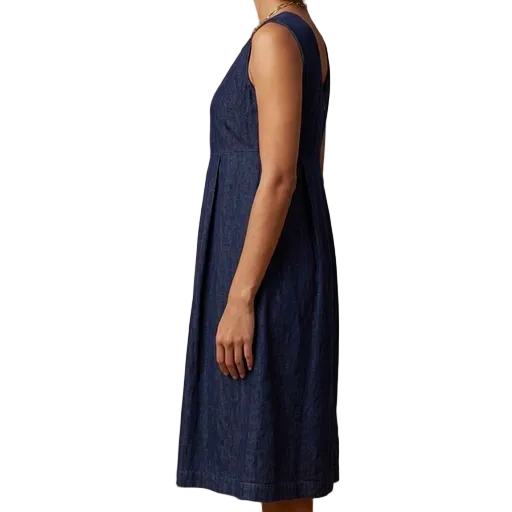 Abito 'S Max Mara in denim di cotone blu notte