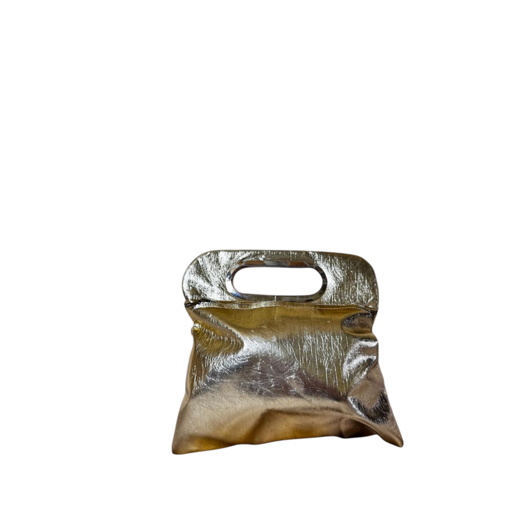 Borsa a Mano Gold Foil – Design Architettonico e Materico