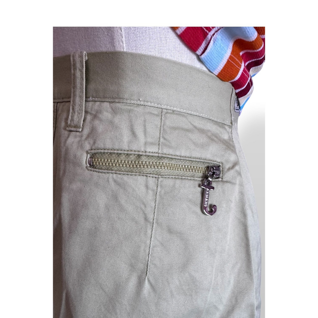 Minigonna Armani Jeans vintage verde salvia con zip