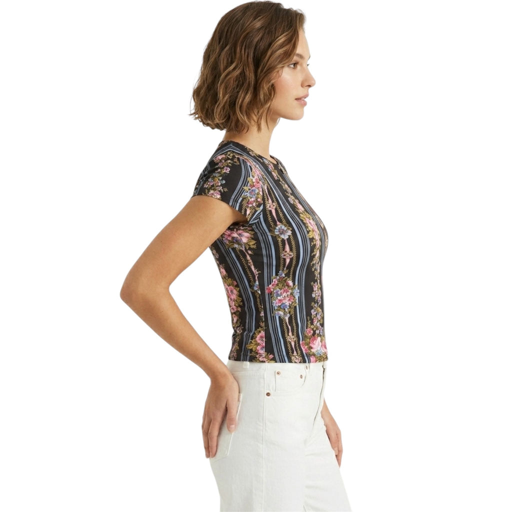T-shirt Blumarine Vintage - Stampa Floreale & Logo
Strass