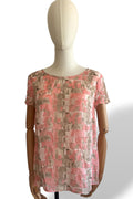 Armani Collezioni Printed Short Sleeve Blouse
