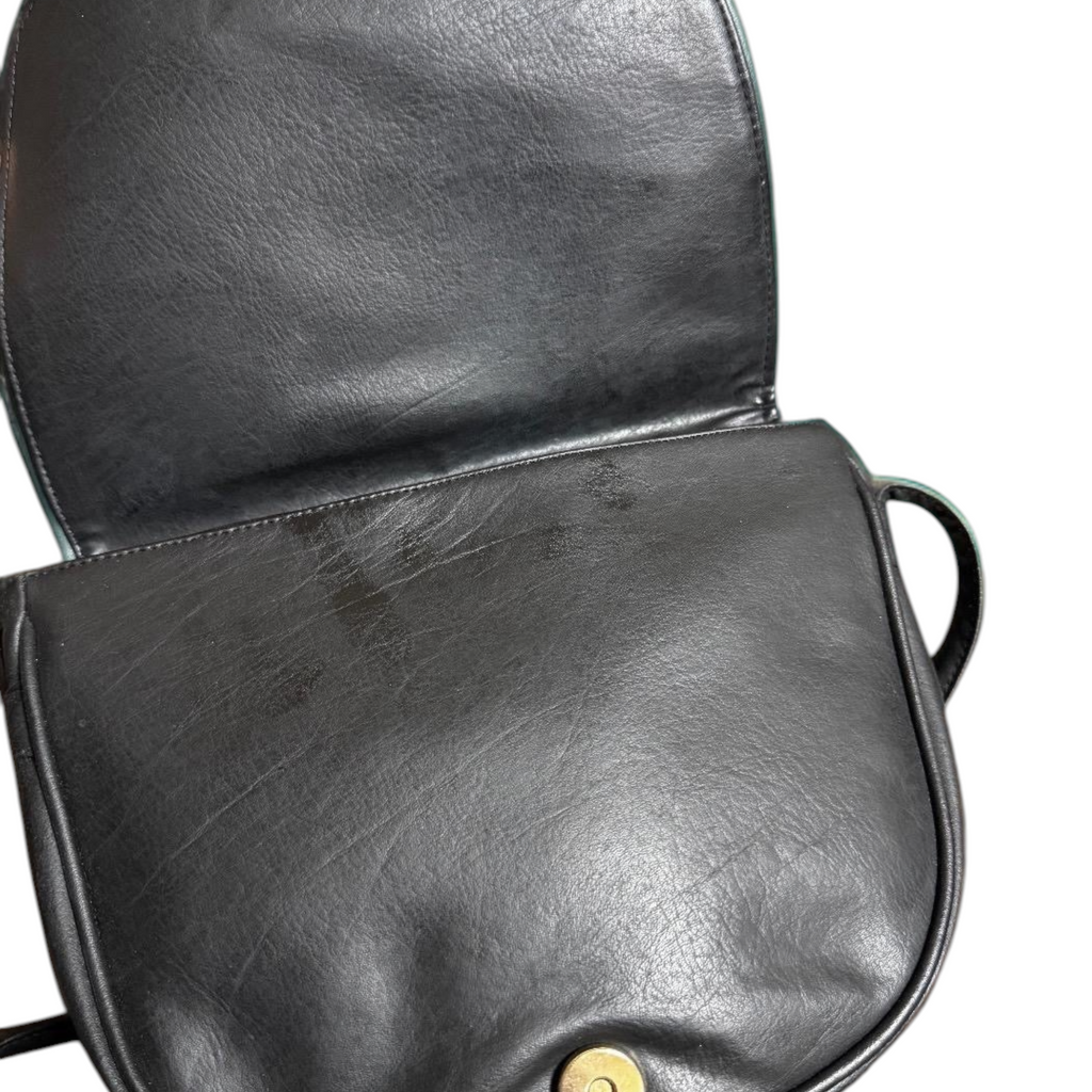 Borsa a tracolla vintage con ricamo "Germano Reale"