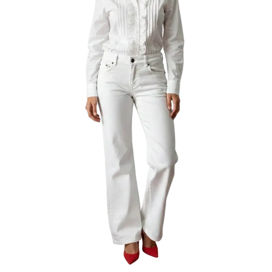 Jeans Prada Vintage bianchi - Taglio Dritto - Archive Luxury