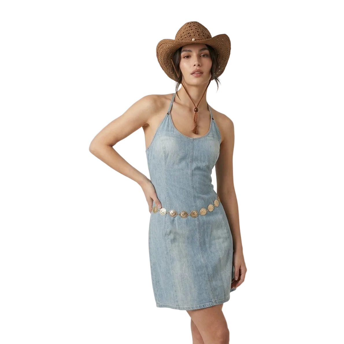 Abito in Denim Calvin Klein Jeans - Stile Y2K / Western
