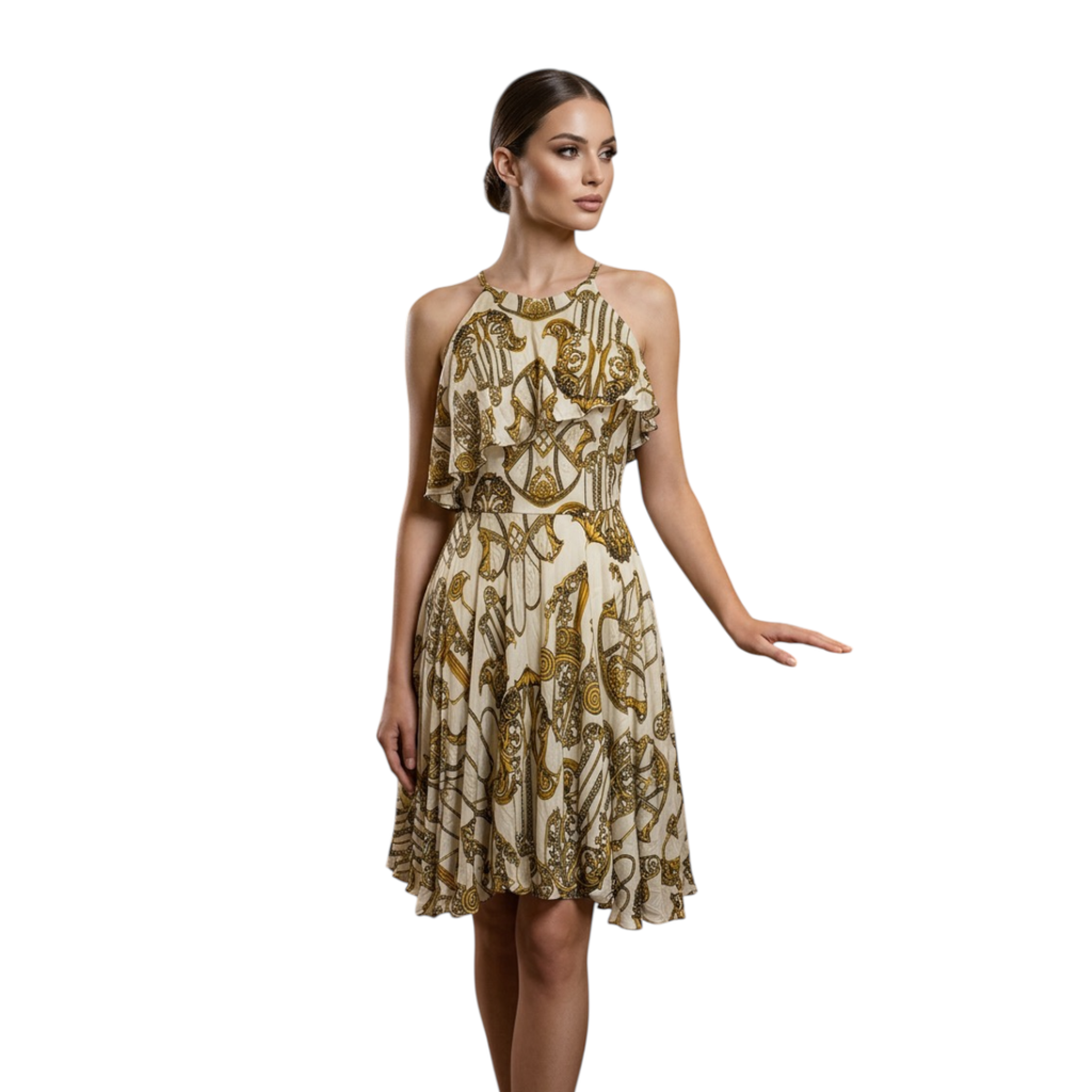 Abito Versace Collection – Stampa Barocca Iconica