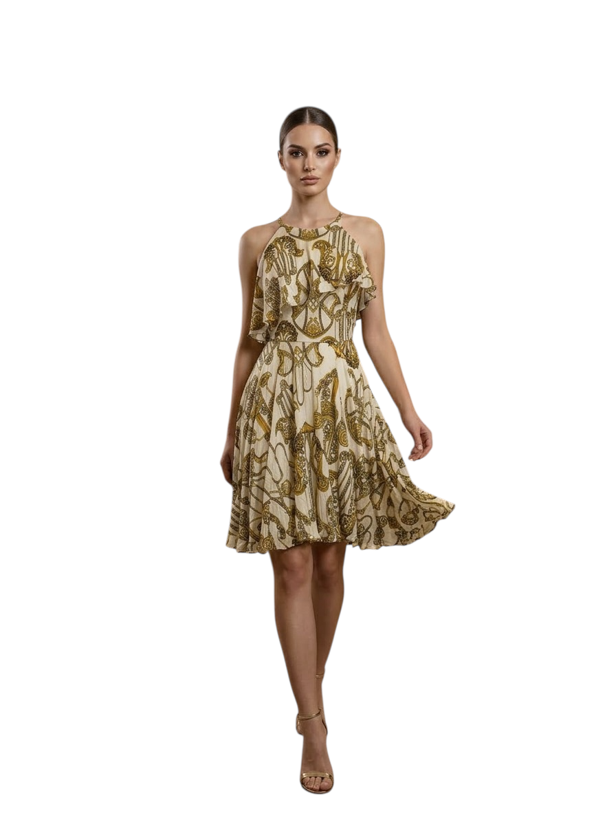 Abito Versace Collection – Stampa Barocca Iconica
