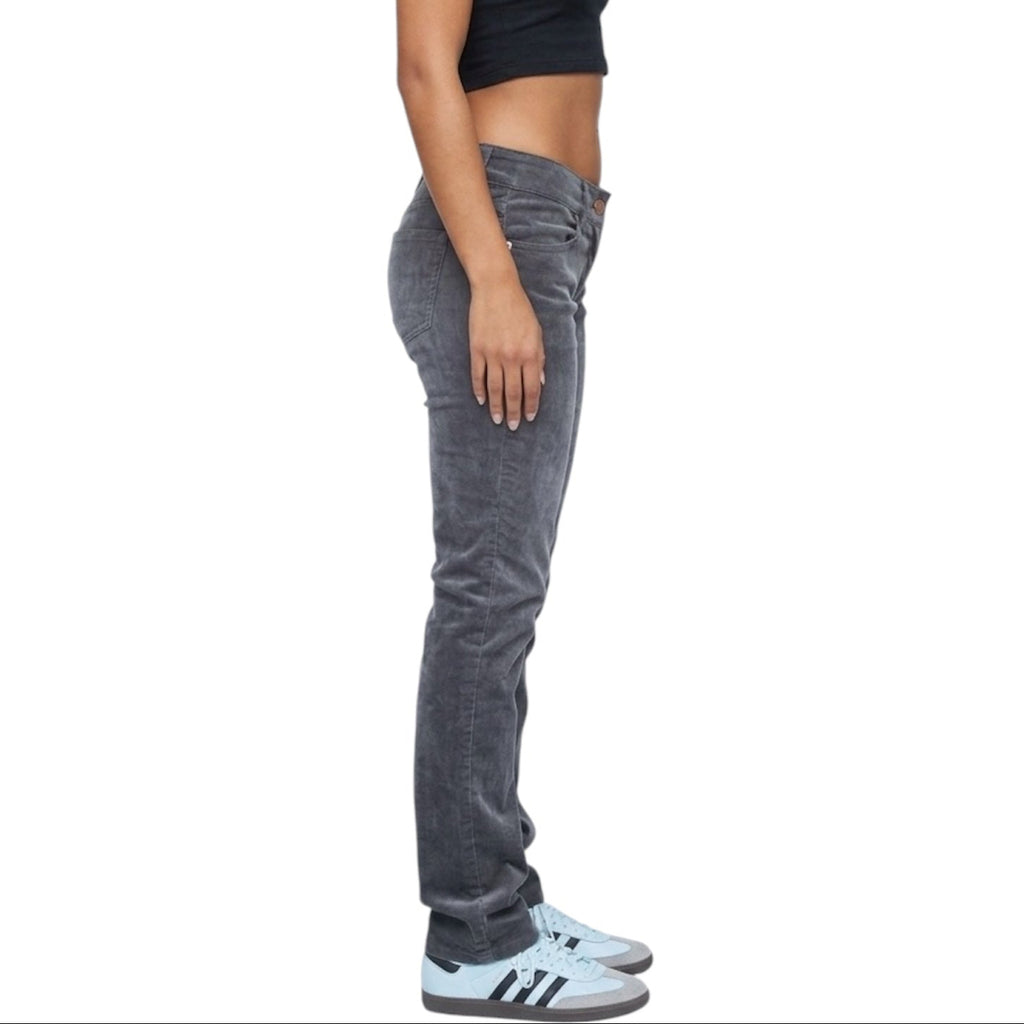 Armani JeansVintage – Pantaloni in Velluto a Coste Grigio Antracite