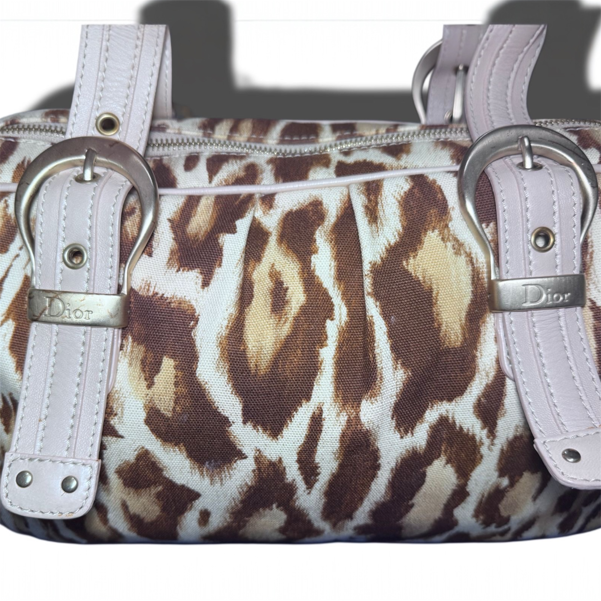Dior Leopard Print "Saint Tropez" Romilly Bag