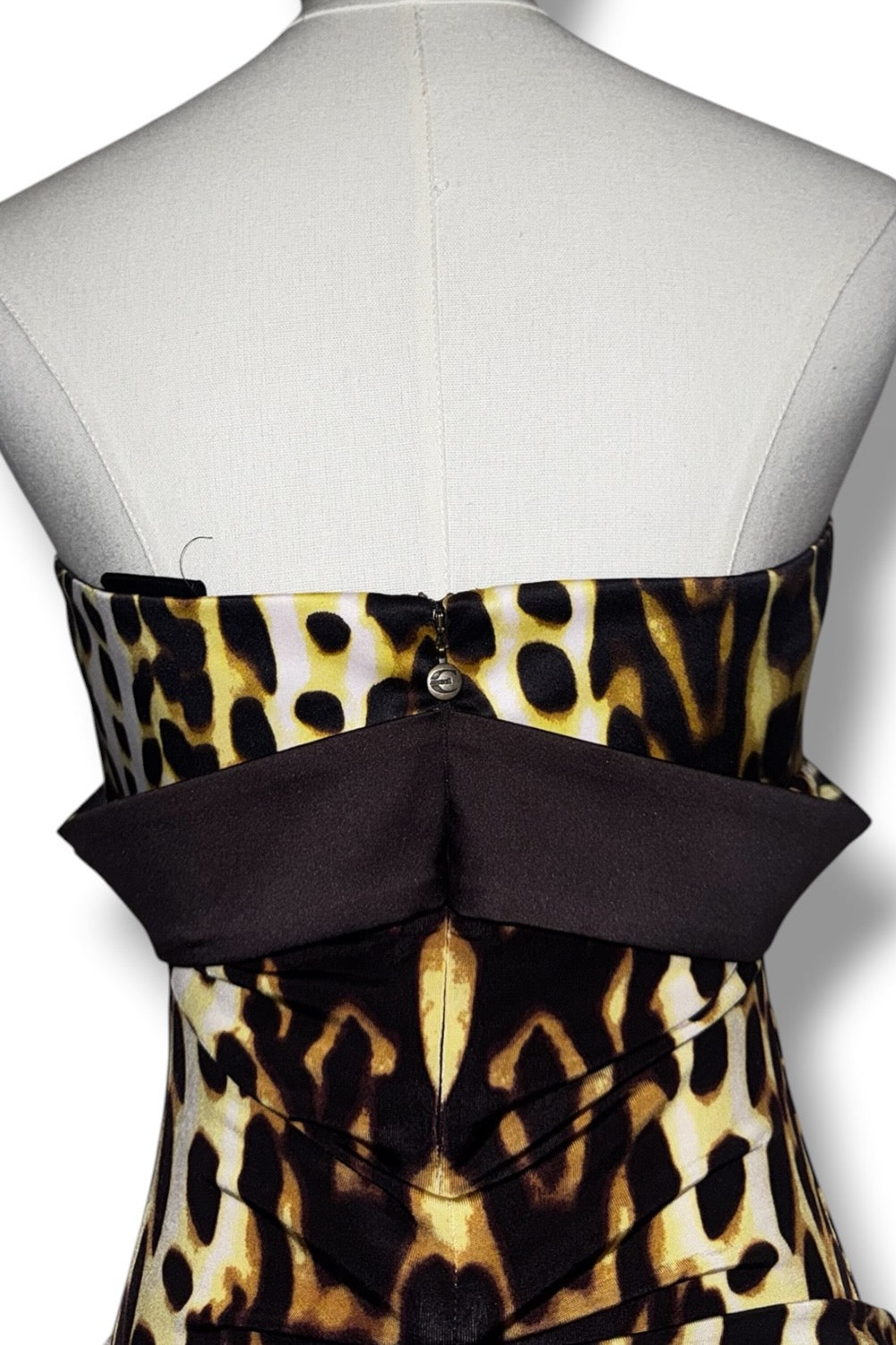 Top Corpetto Roberto Cavalli Animalier e Raso