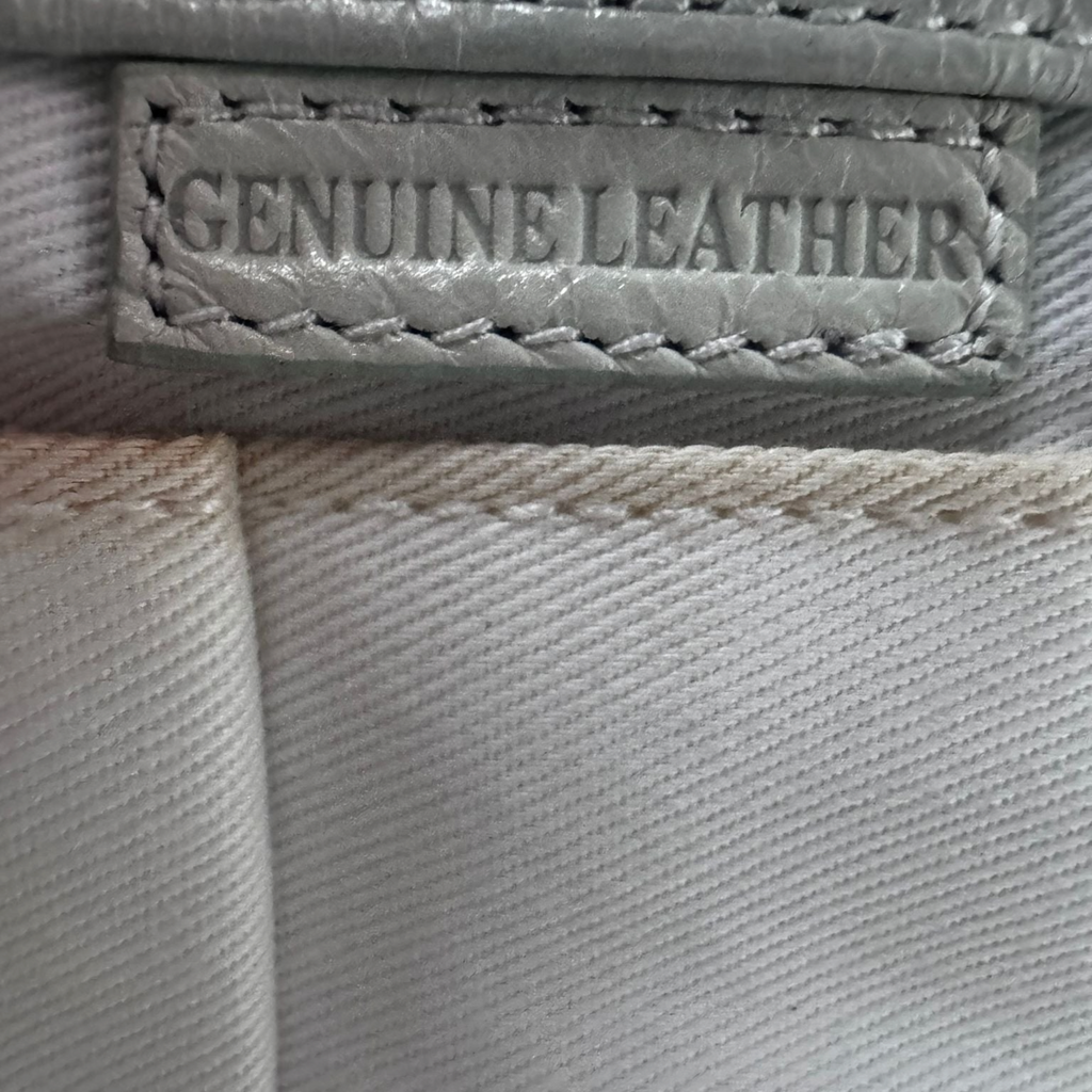 Borsa a spalla Missoni in vera pelle color ghiaccio