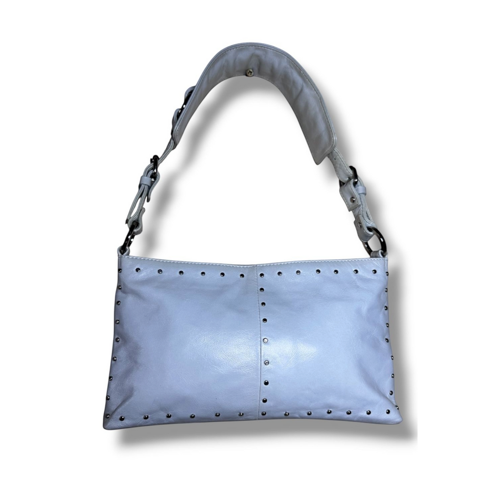 Borsa a spalla Missoni in vera pelle color ghiaccio