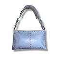 Borsa a spalla Missoni in vera pelle color ghiaccio