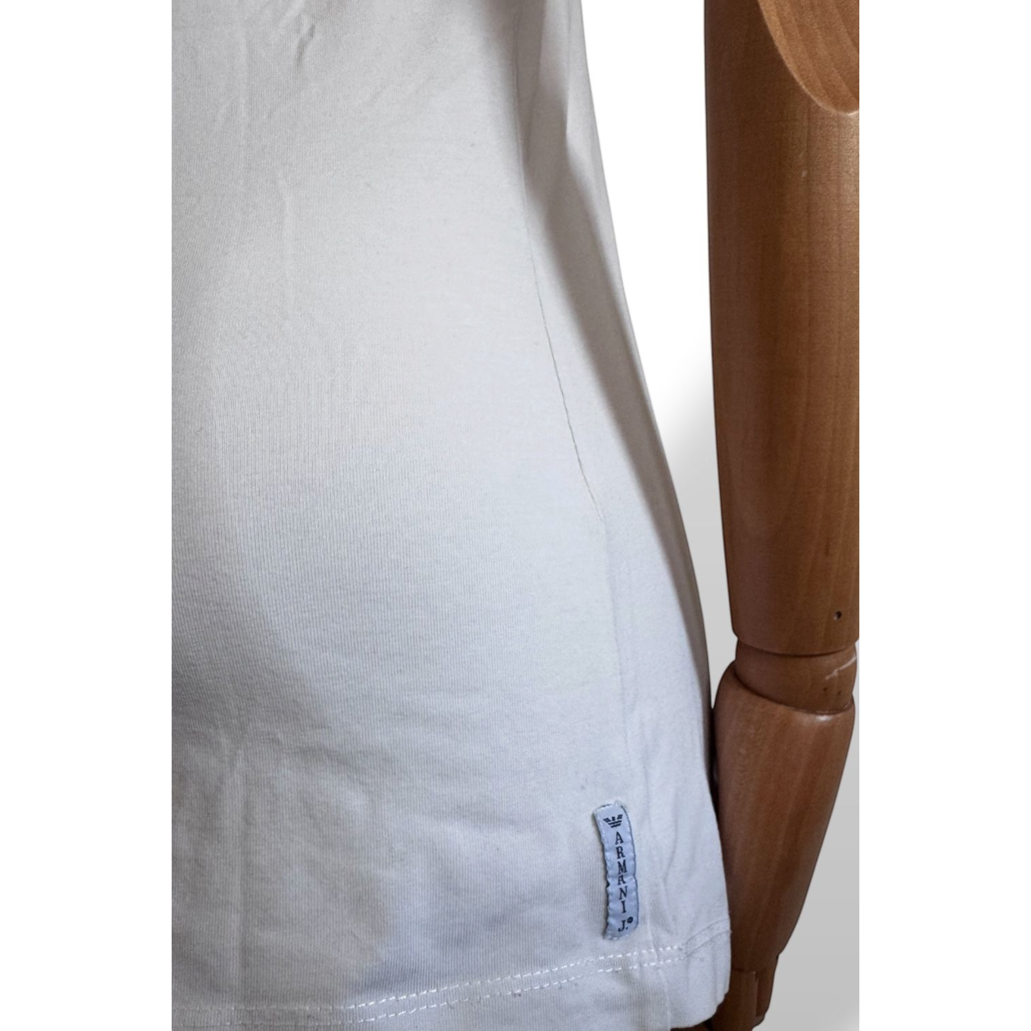 T-shirt Armani Jeans bianca con grafica e paillettes