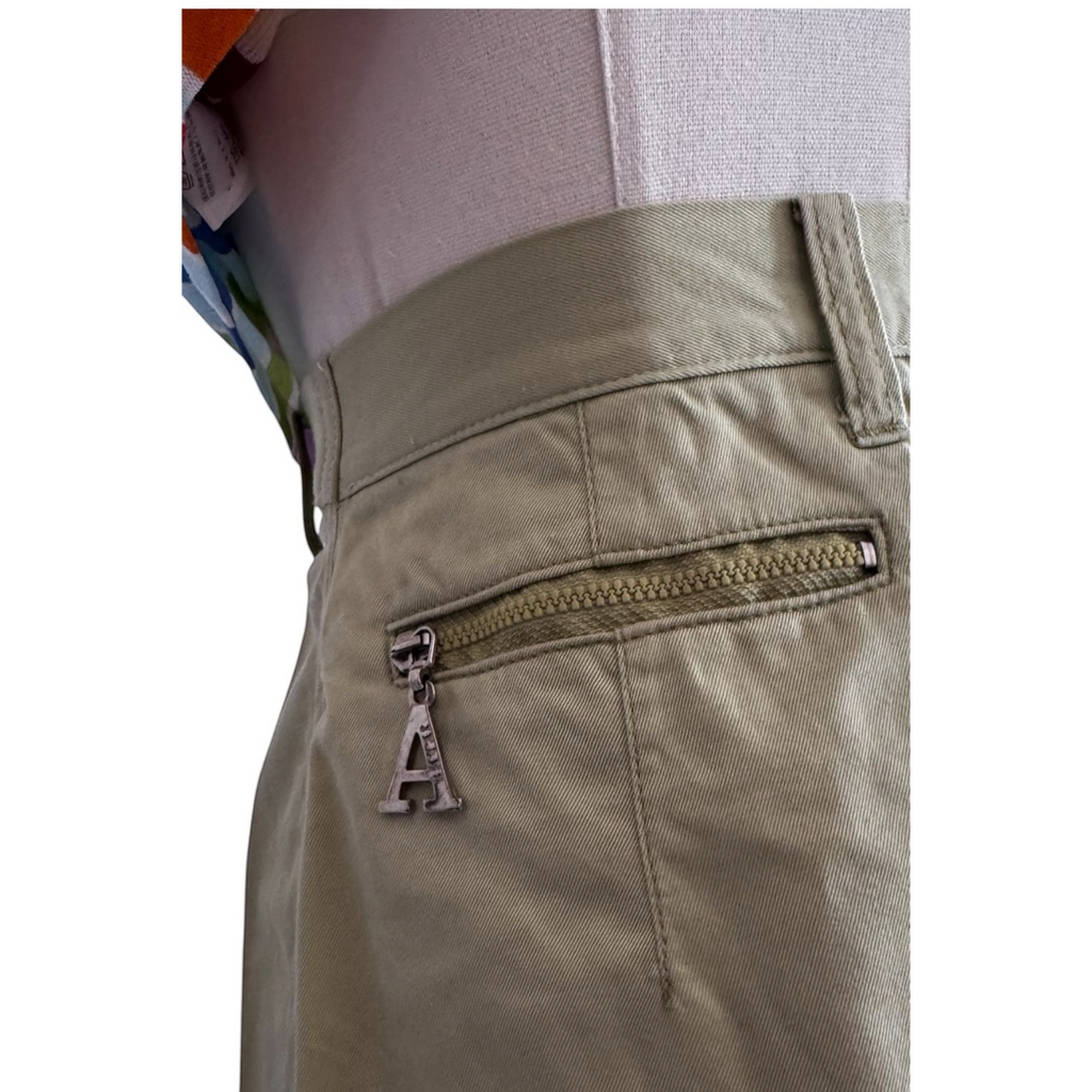Minigonna Armani Jeans vintage verde salvia con zip