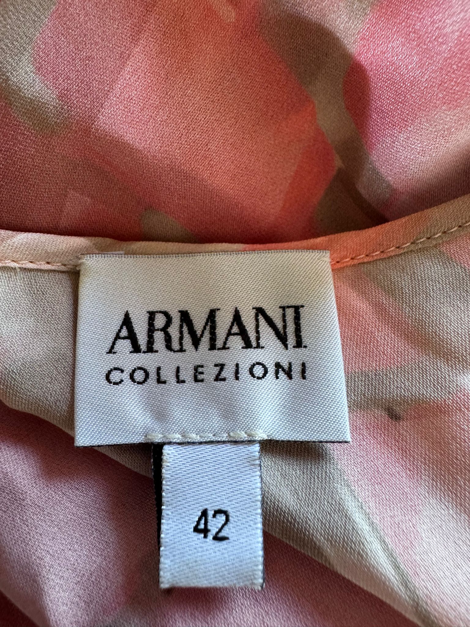 Armani Collezioni Printed Short Sleeve Blouse