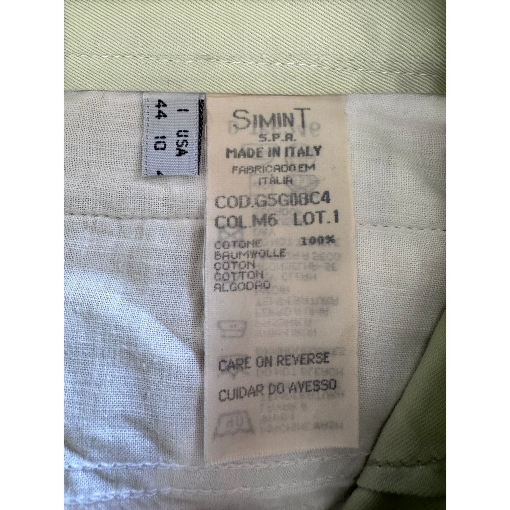 Minigonna Armani Jeans vintage verde salvia con zip