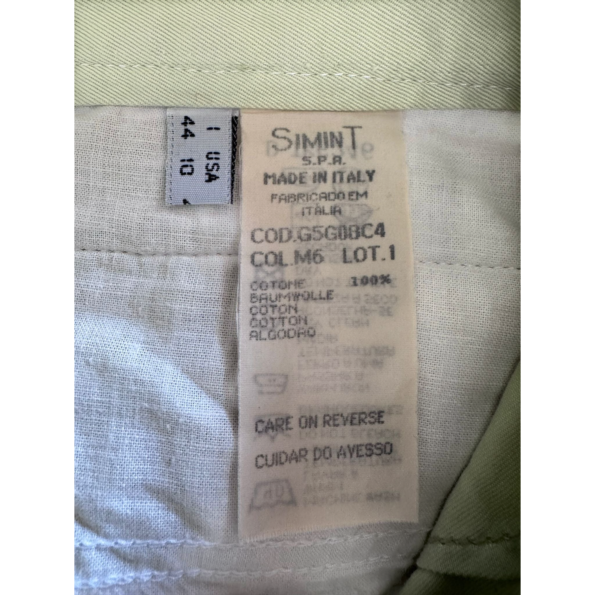 Minigonna Armani Jeans vintage verde salvia con zip