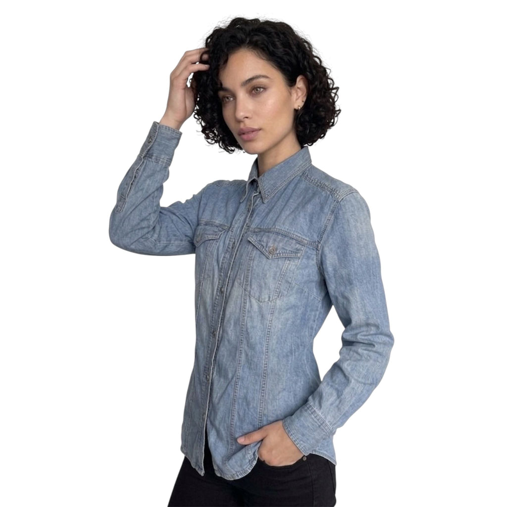 Camicia in Denim Versace Jeans Couture - Vintage Originale